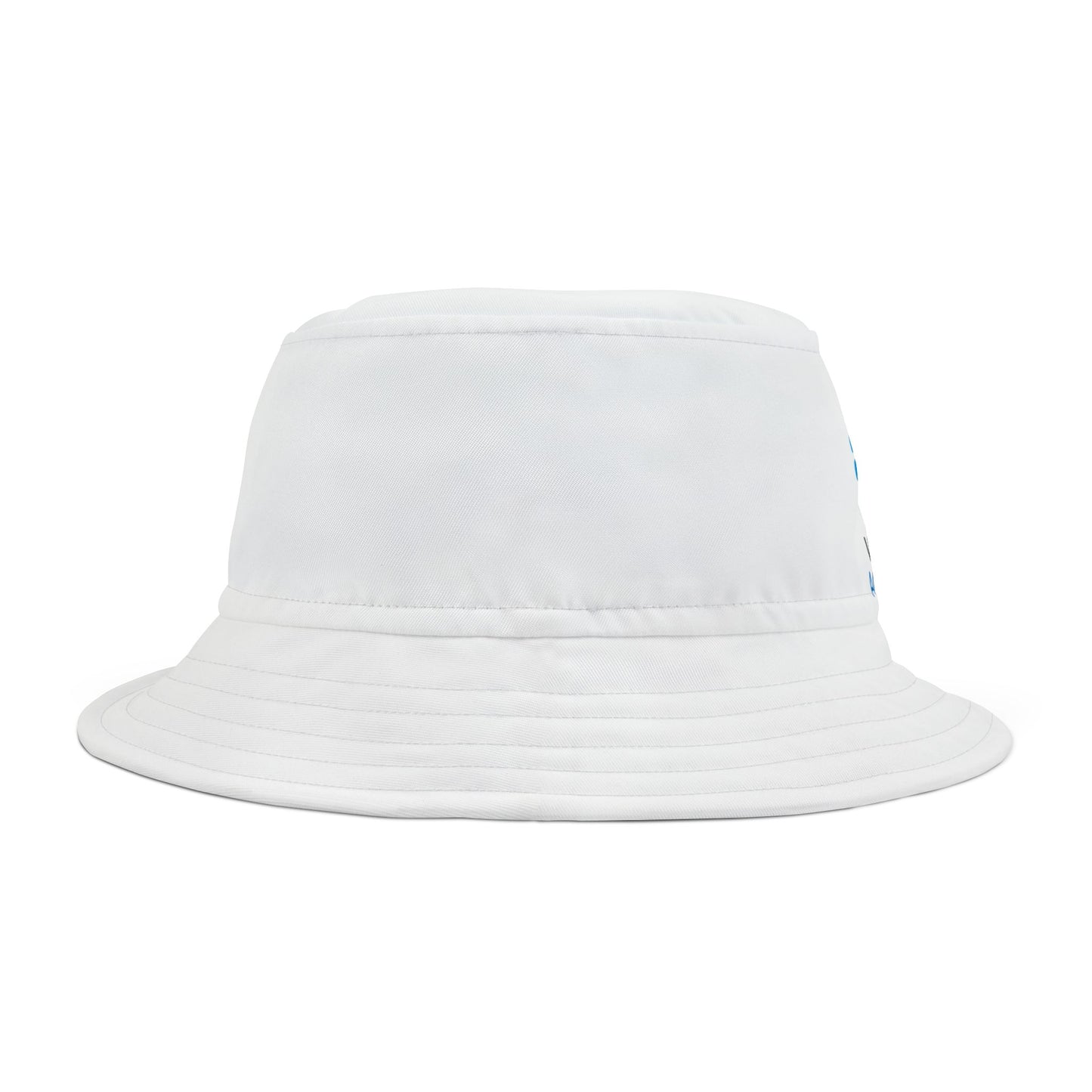 Side view of World Aquatics Bucket Hat – lightweight 100% polyester hat offering casual comfort and sun protection.