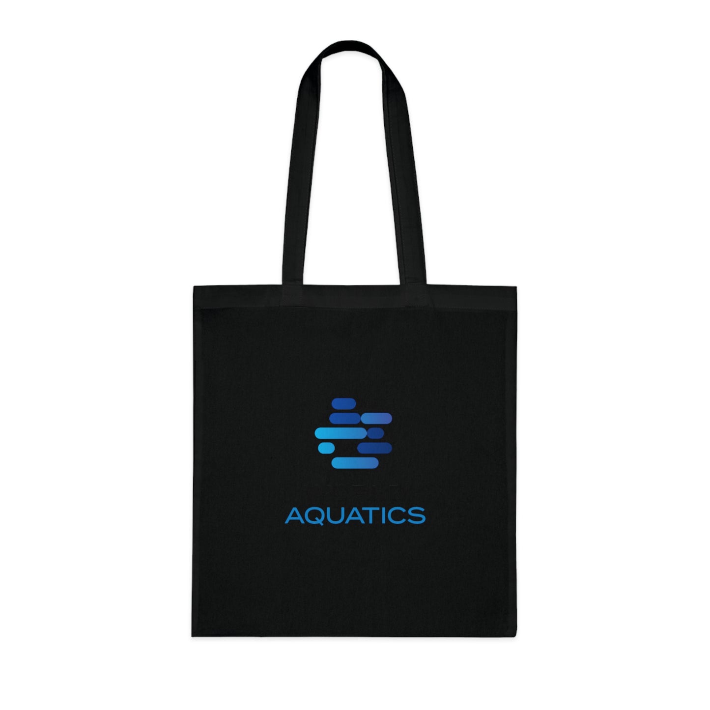 Black World Aquatics Cotton Tote Bag – minimalistic and durable cotton tote for urban or casual use.