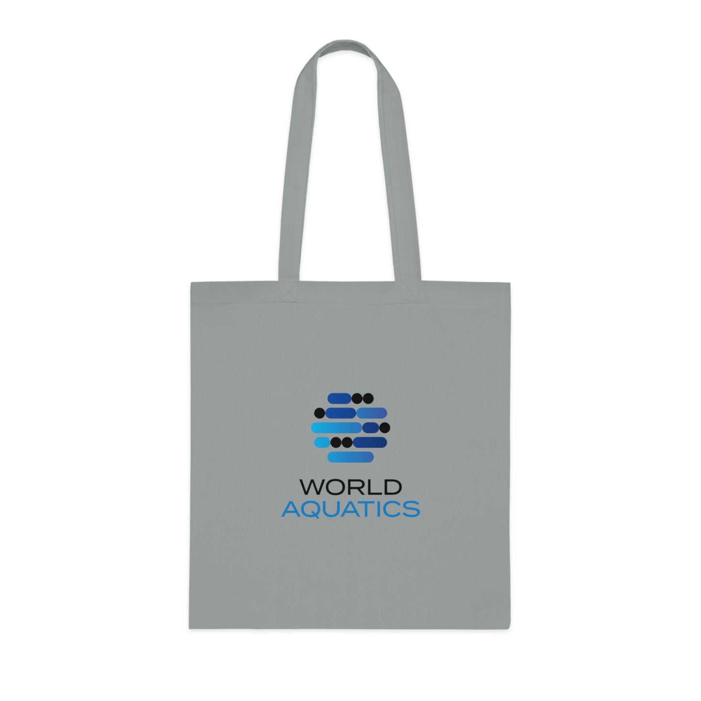 Gray World Aquatics Cotton Tote Bag – simple and sustainable tote ideal for errands, gym, or travel.