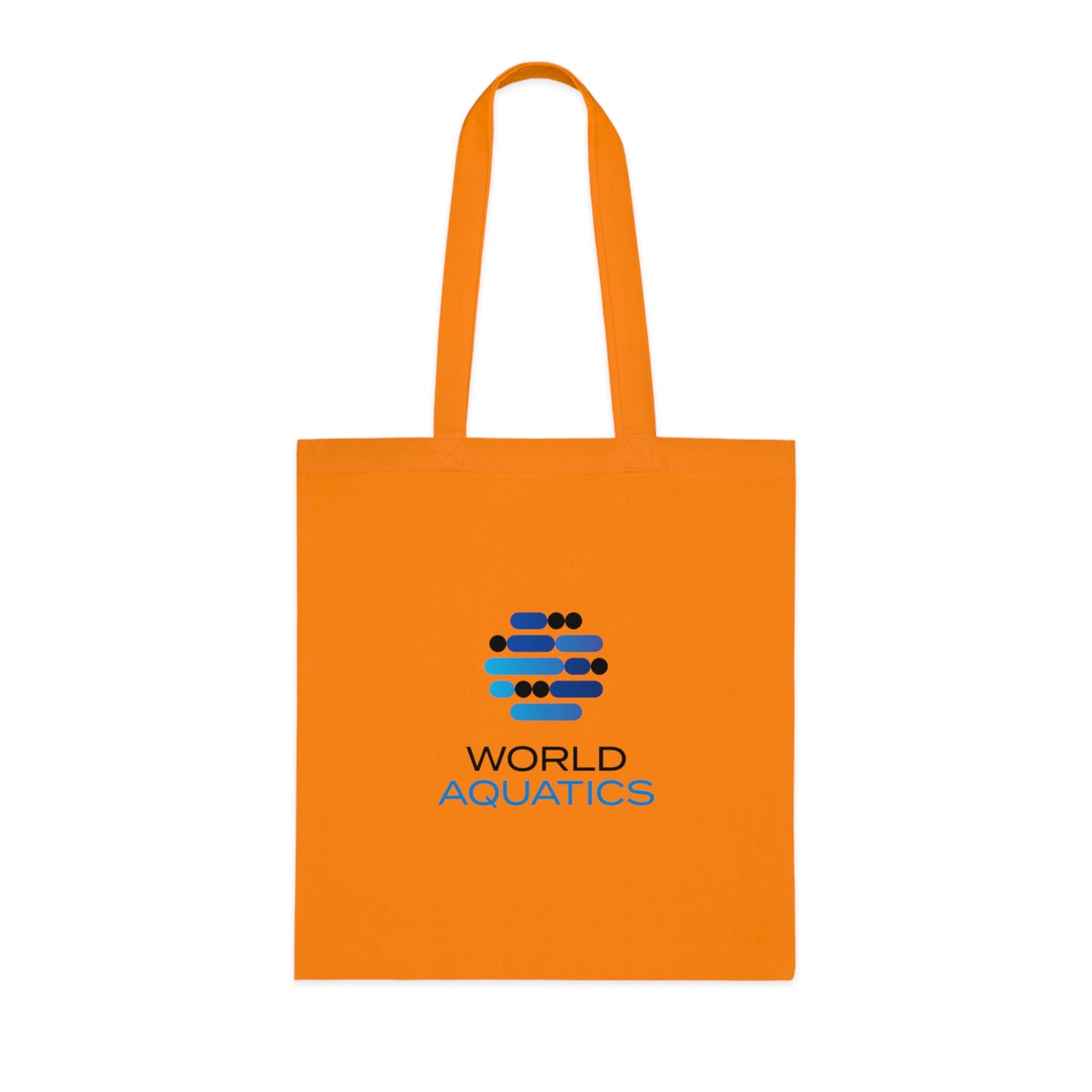 Orange World Aquatics Cotton Tote Bag – vibrant color tote bag for everyday style and functionality.