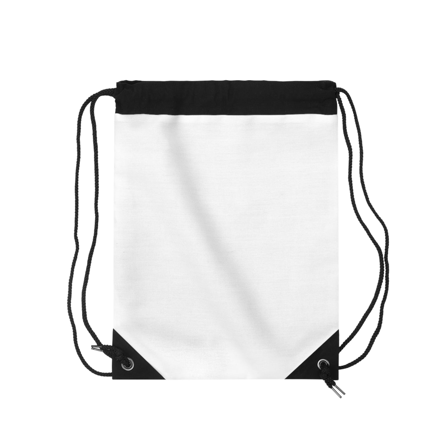 Side view of World Aquatics Drawstring Bag showing roomy interior and smooth finish made for active lifestyles.