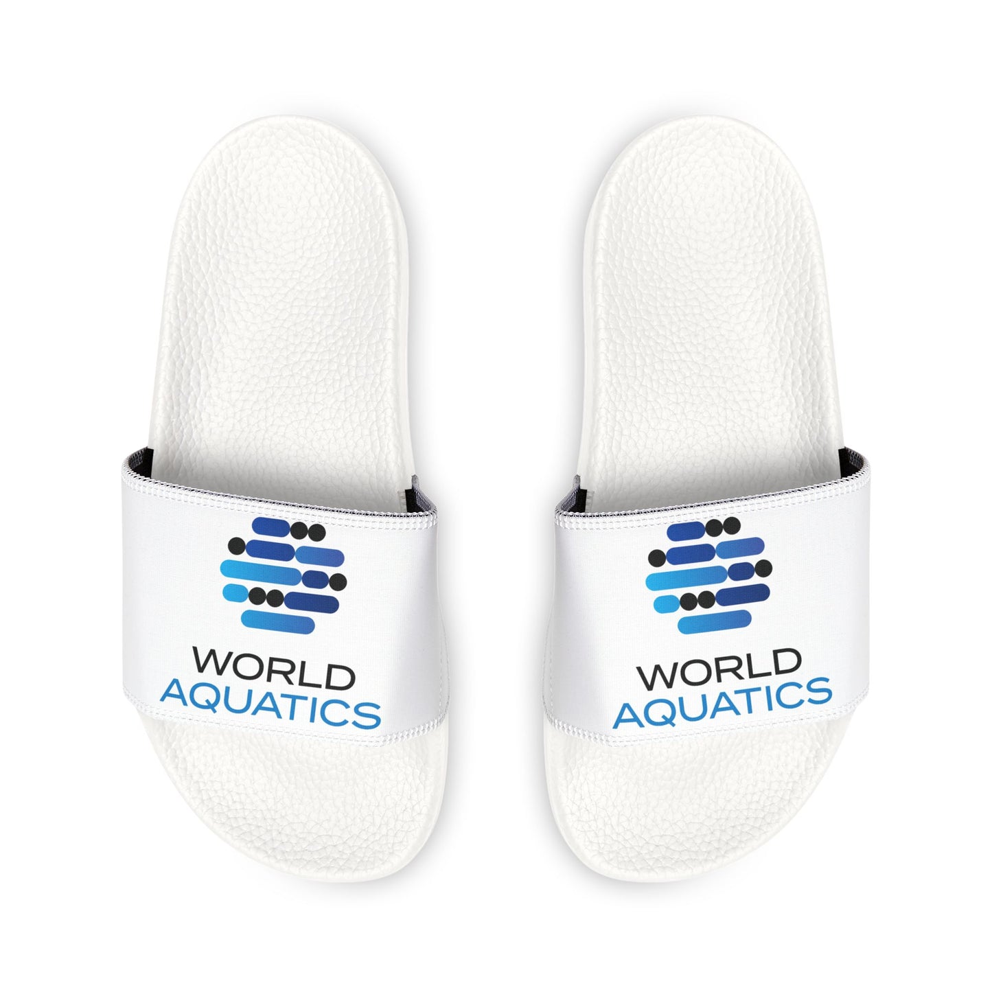 Back view of World Aquatics Men’s Sandals highlighting durable outsole and heel support for casual or poolside use.