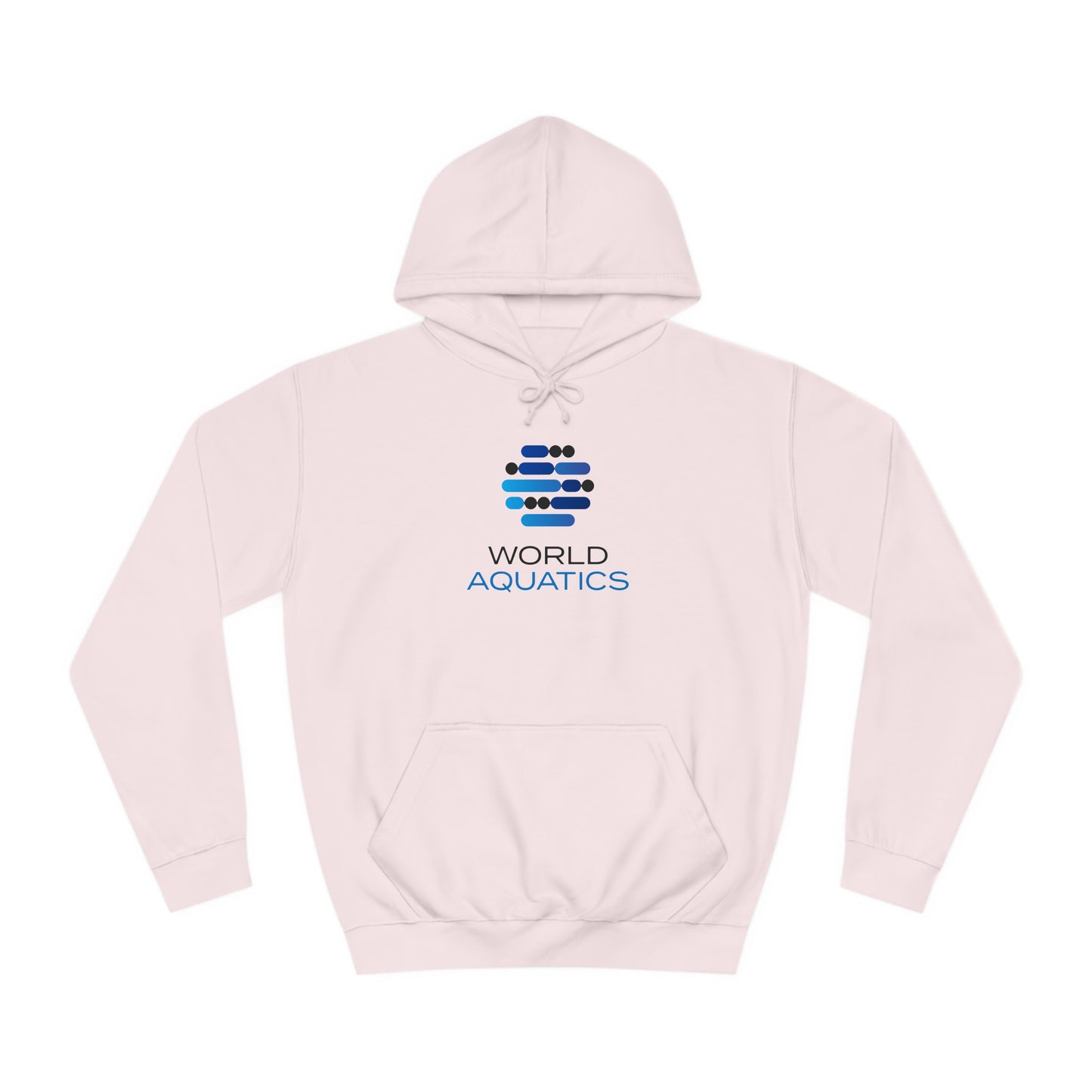 Pink World Aquatics Unisex Hoodie – soft fleece sweatshirt ideal for cozy everyday wear.