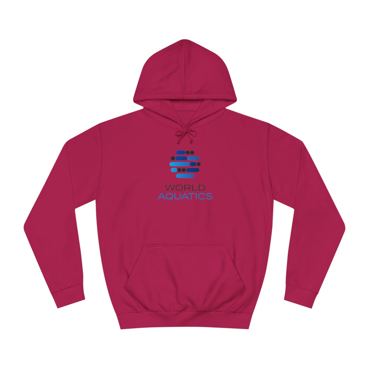 Purple World Aquatics Unisex Hoodie – soft pullover with World Aquatics logo print.