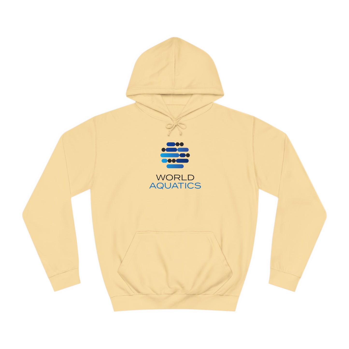 Yellow World Aquatics Unisex Hoodie – lightweight, cozy, and versatile casual wear.