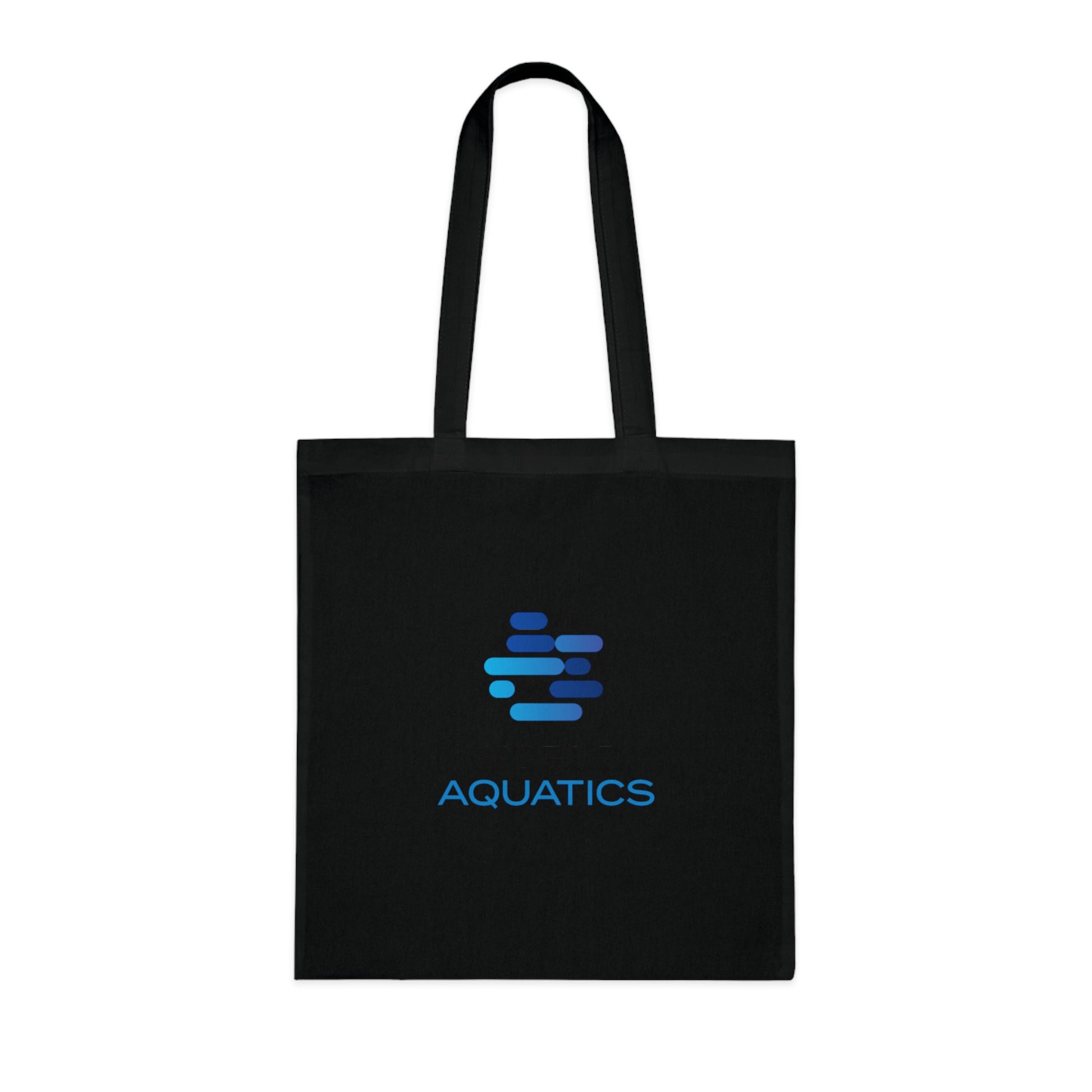 Black World Aquatics Cotton Tote Bag – minimalistic and durable cotton tote for urban or casual use.