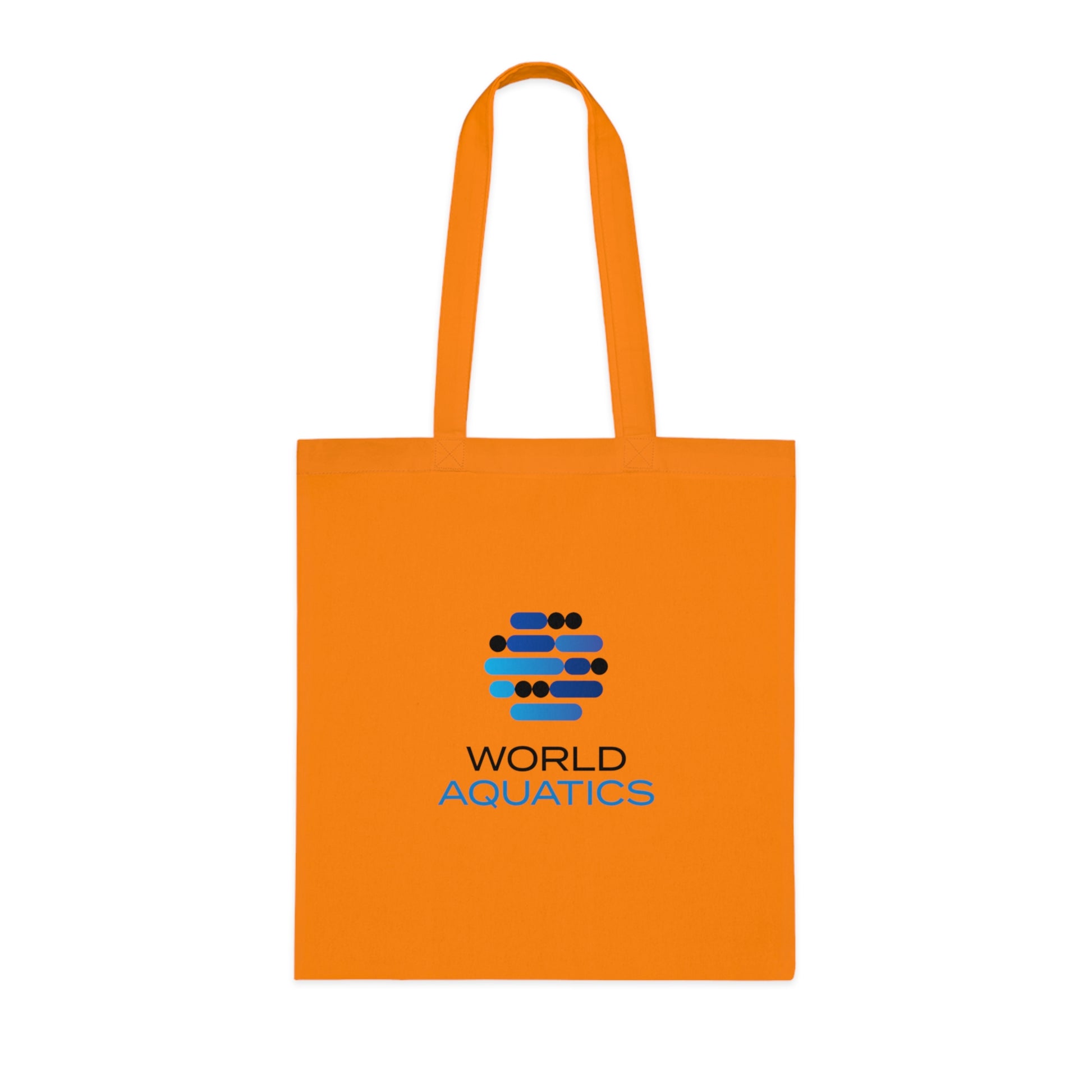 Orange World Aquatics Cotton Tote Bag – vibrant color tote bag for everyday style and functionality.