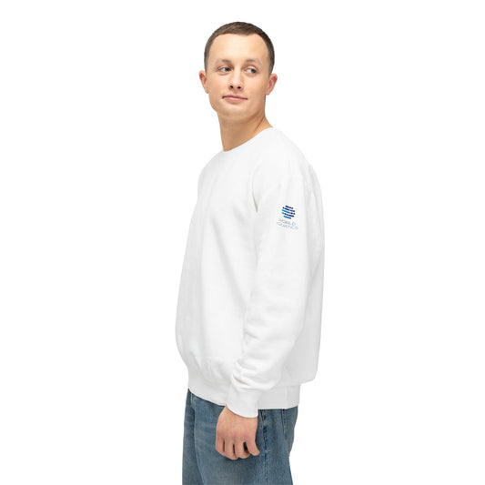 Man wearing World Aquatics Crewneck Sweatshirt – soft cotton pullover with embroidered logo, casual and stylish.