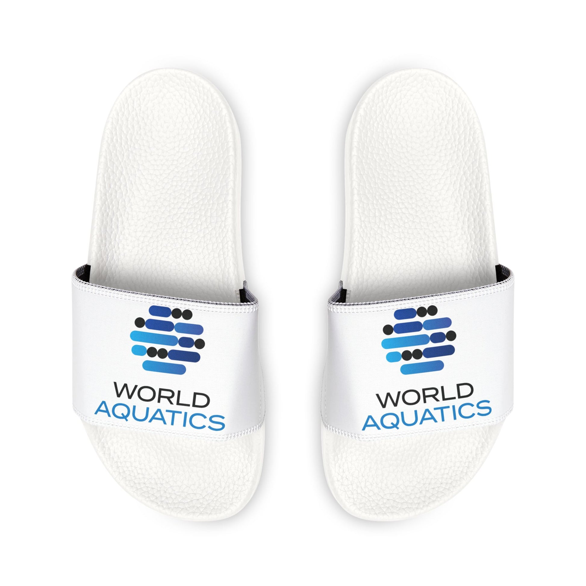 Back view of World Aquatics Men’s Sandals highlighting durable outsole and heel support for casual or poolside use.