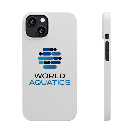 World Aquatics Phone Case for iPhone 17 Air – slim, glossy, protective case with World Aquatics logo, perfect for a modern look.